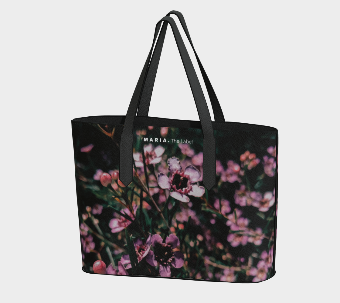 Vegan Leather Shopper Tote Bag Little Darling