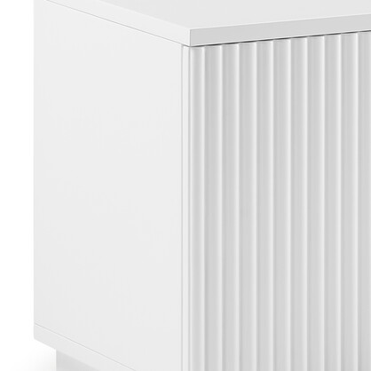 TV Cabinet MDF Board Glossy White Painting Ample Storage