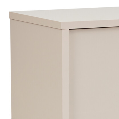 TV Cabinet MDF Particle Board with Melamine Finishing Storage Space Metal Legs