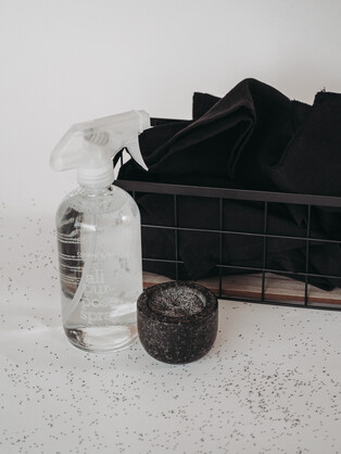 Linen Tea Towel - Ebony