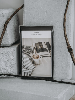 Linen Tea Towel - Ebony