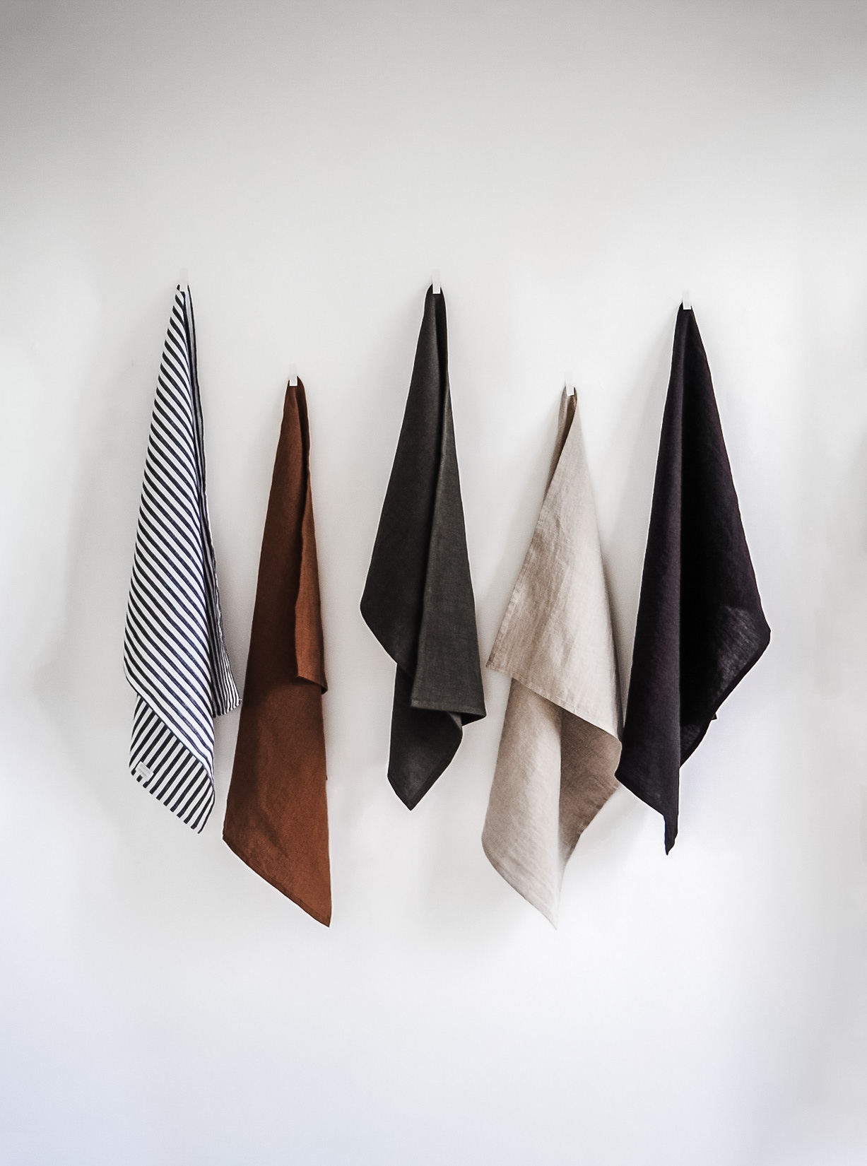 Linen Tea Towel - Ebony