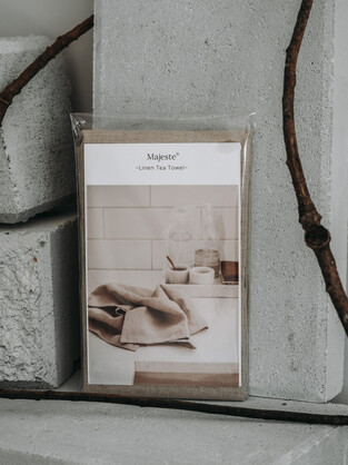 Linen Tea Towel - Oatmeal
