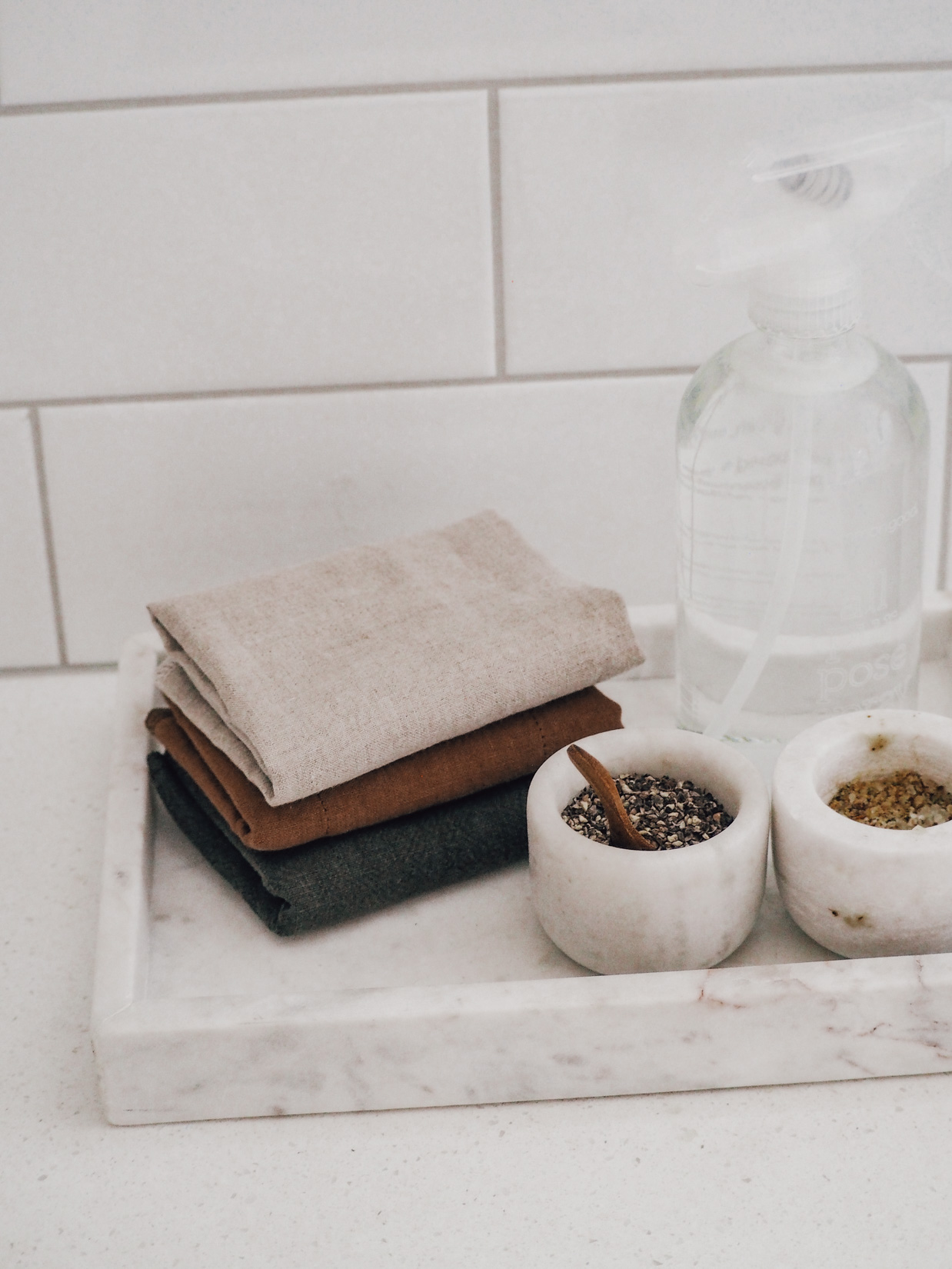 Linen Dish Cloth - Khaki