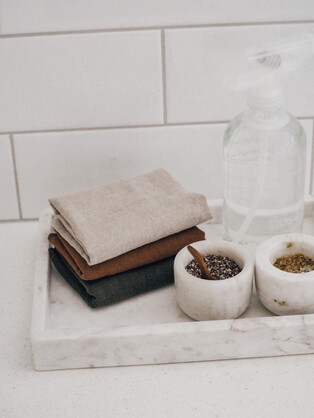 Linen Dish Cloth - Oatmeal