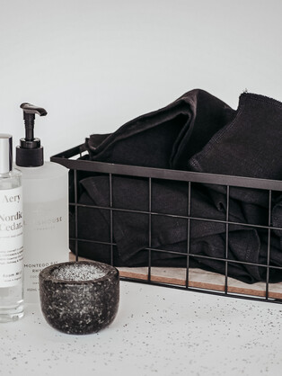Linen Dish Cloth - Ebony