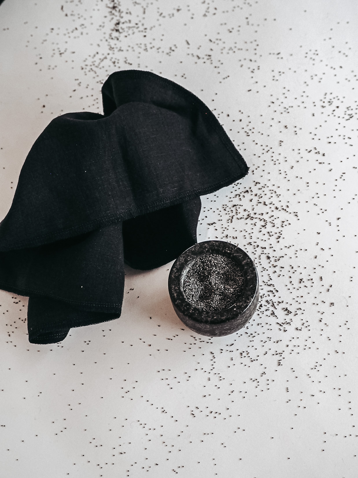 Linen Dish Cloth - Ebony