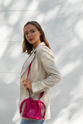 Mini Bucket Bag - Raspberry