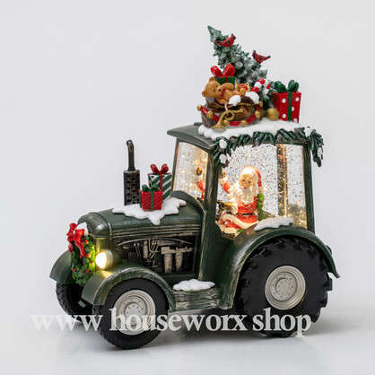 Festive Tractor Green