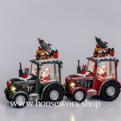 Festive Tractor Green