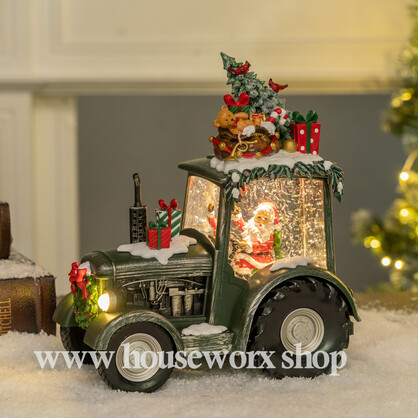 Festive Tractor Green