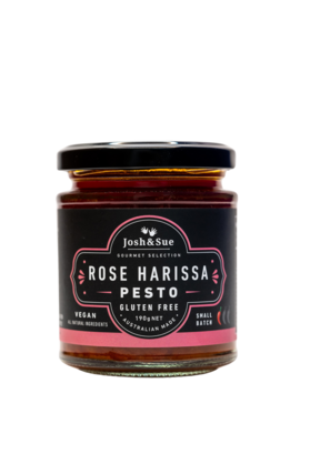 Josh&Sue Rose Harissa PESTO – Gluten Free, Vegan