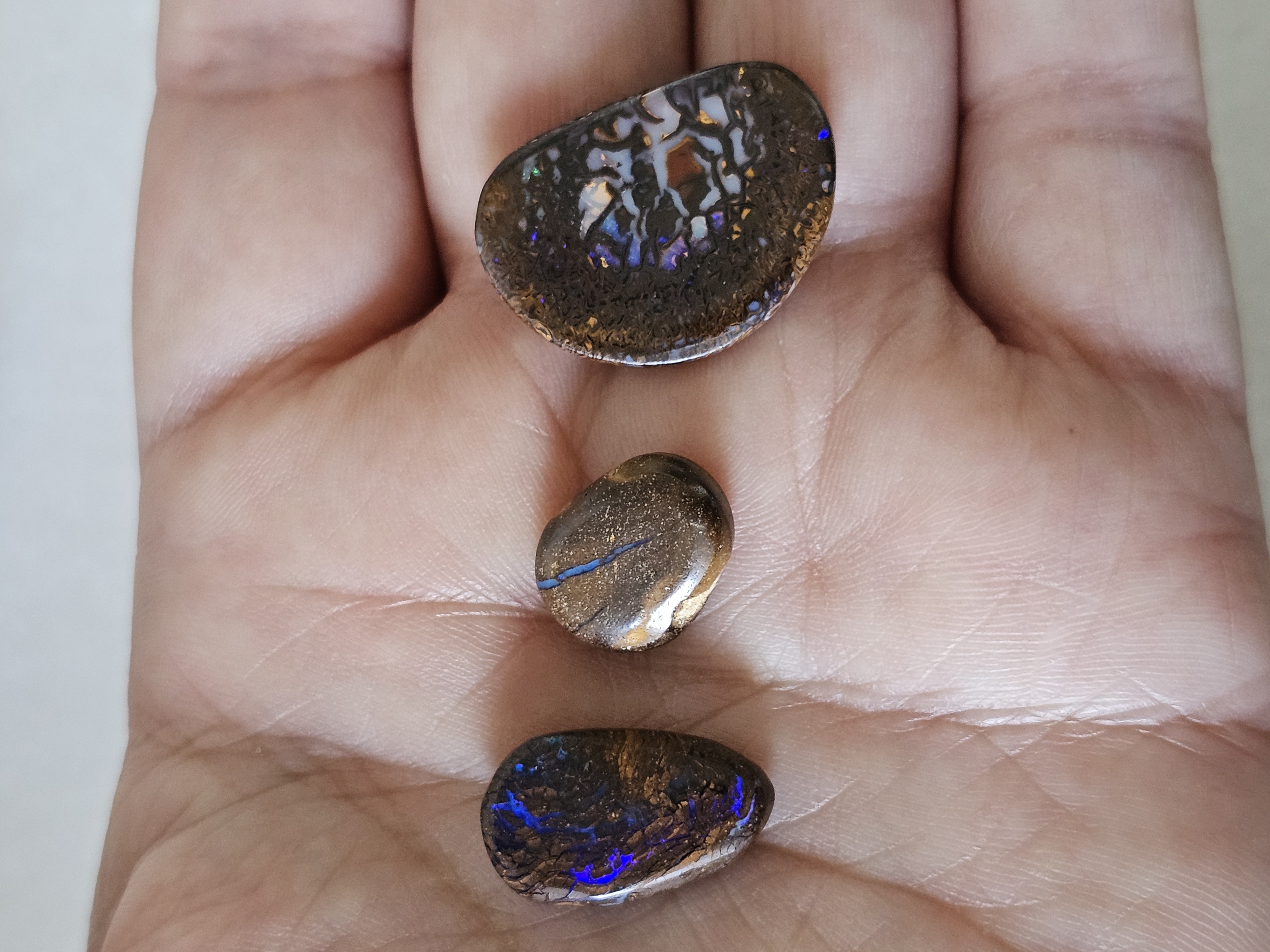 3 x Australian Boulder Opal
