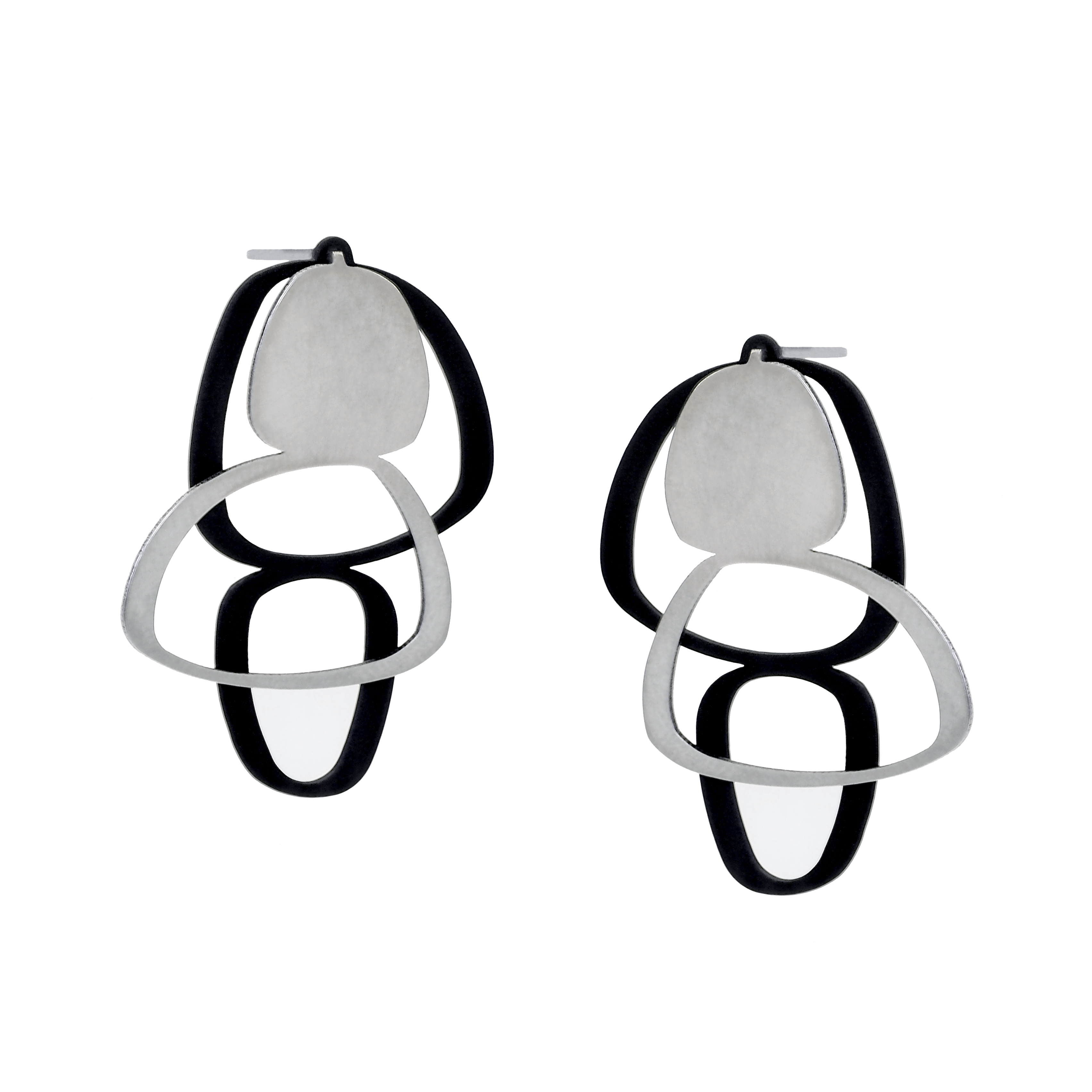 X2 Boulder Stud Earrings