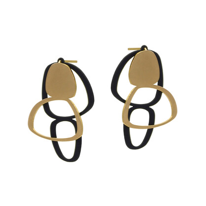 X2 Boulder Stud Earrings