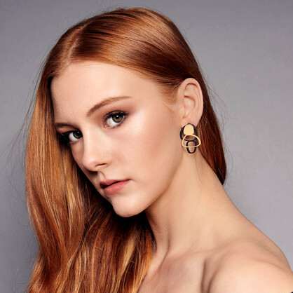 X2 Boulder Stud Earrings