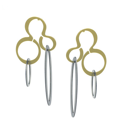 X2 Hang Stud Earrings