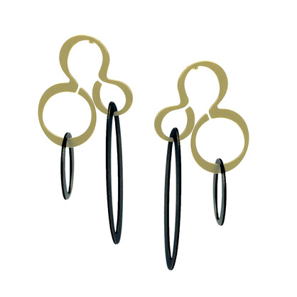 X2 Hang Stud Earrings