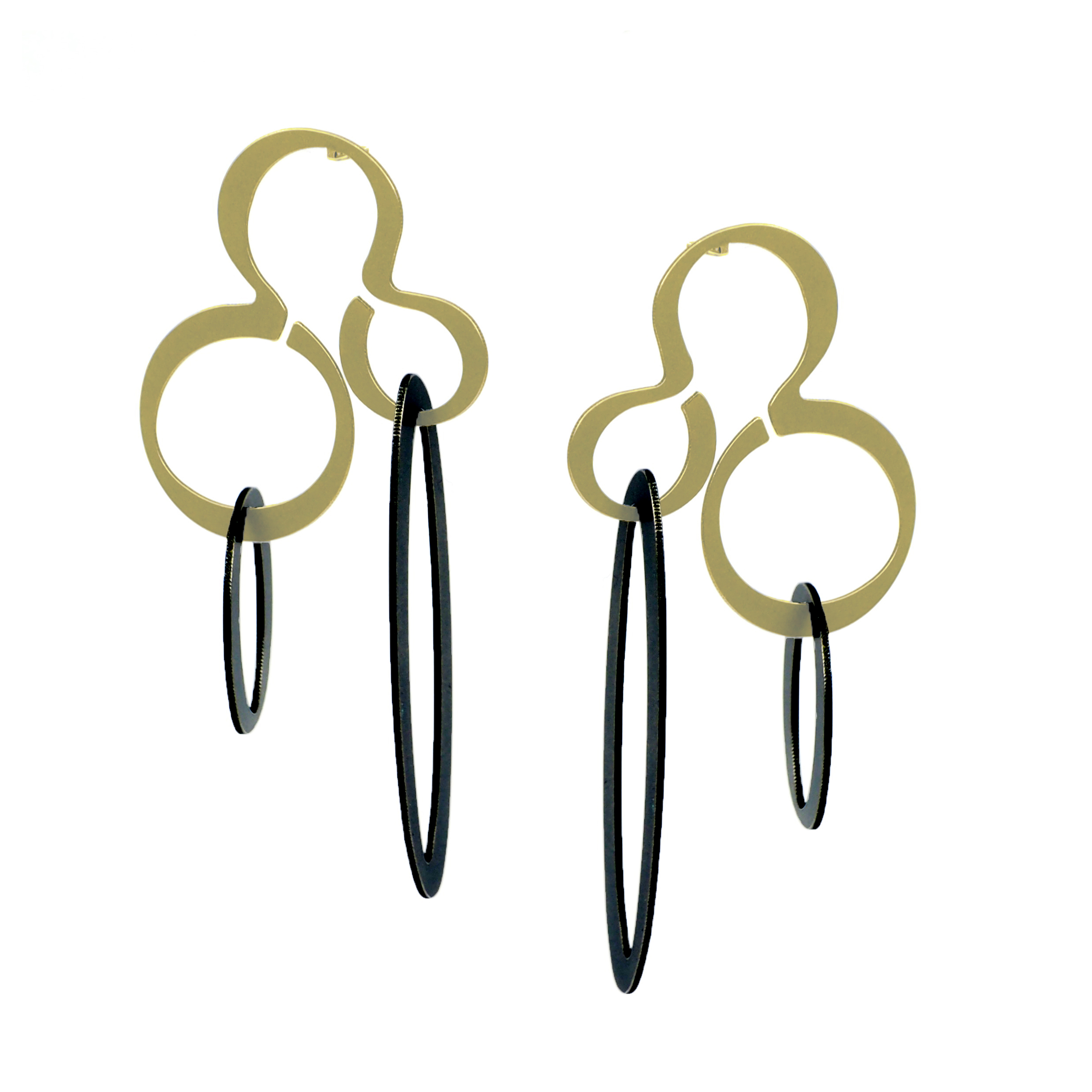 X2 Hang Stud Earrings