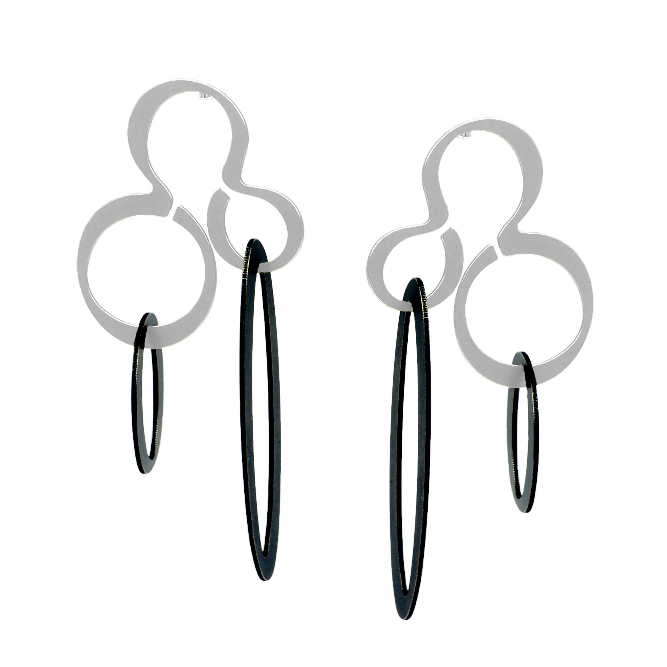 X2 Hang Stud Earrings