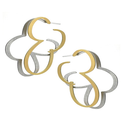 X2 Puff Hoop Earrings