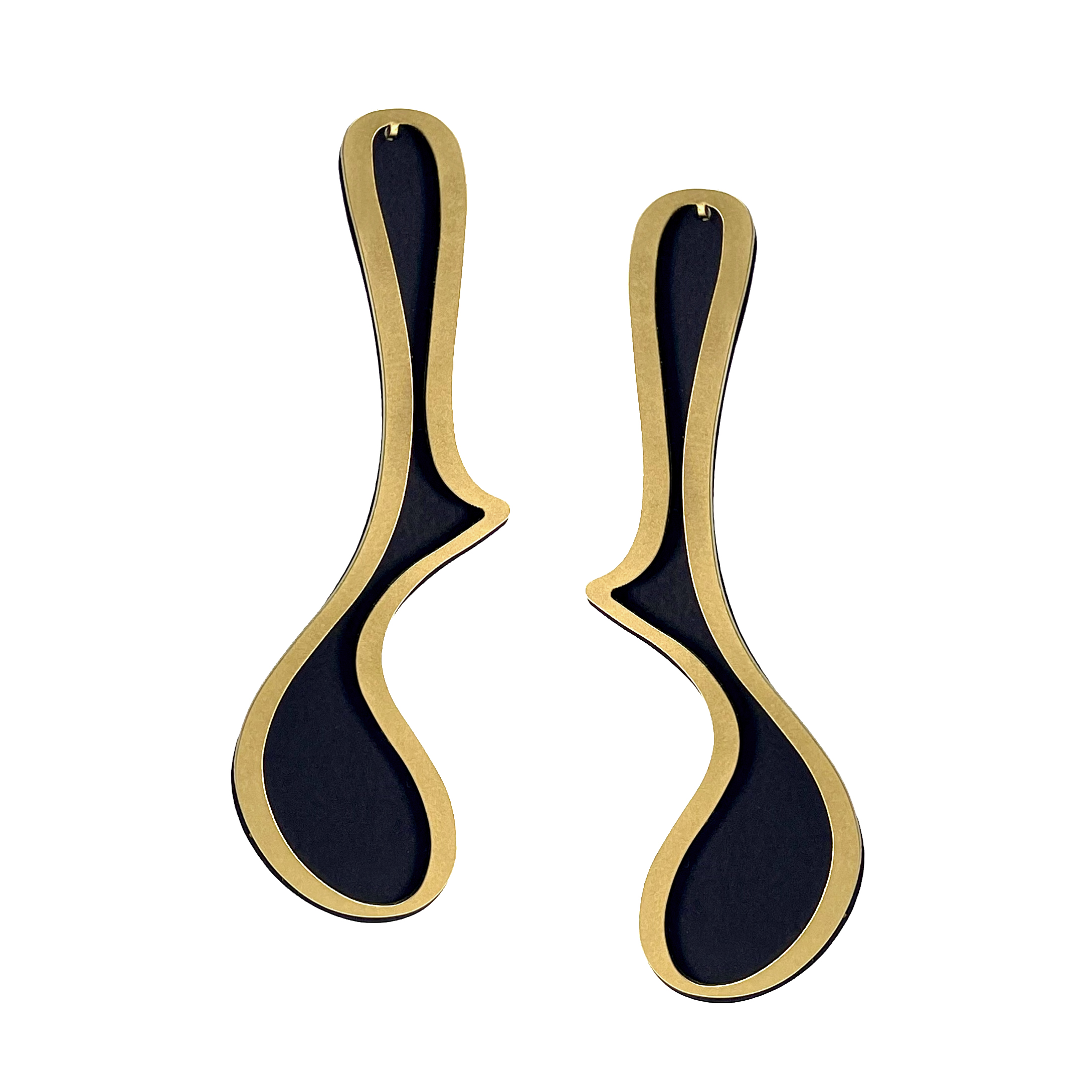 X2 Meander Stud Earrings