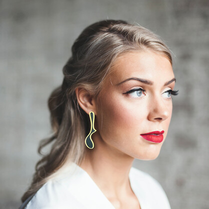X2 Meander Stud Earrings