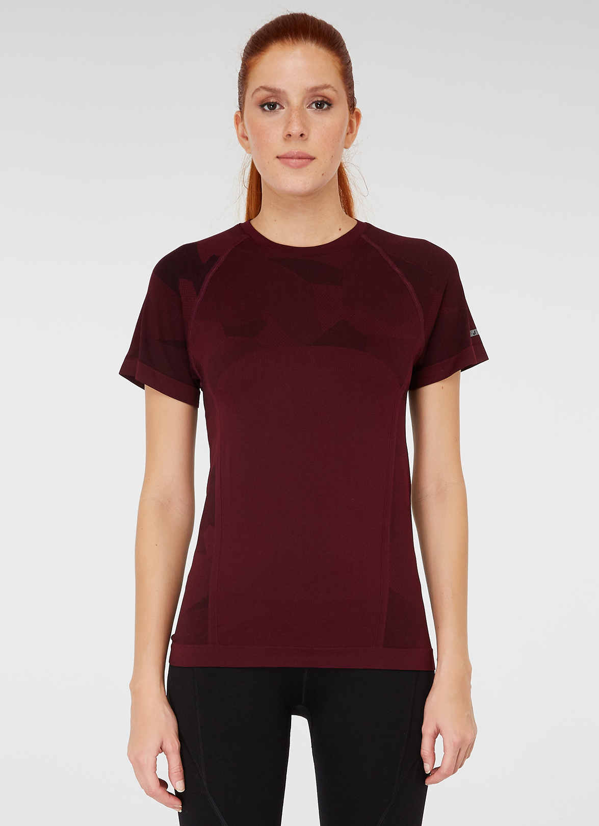 Jerf Womens Castro Seamless Tee shirt Maroon