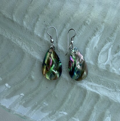 Paua shell  teardrop