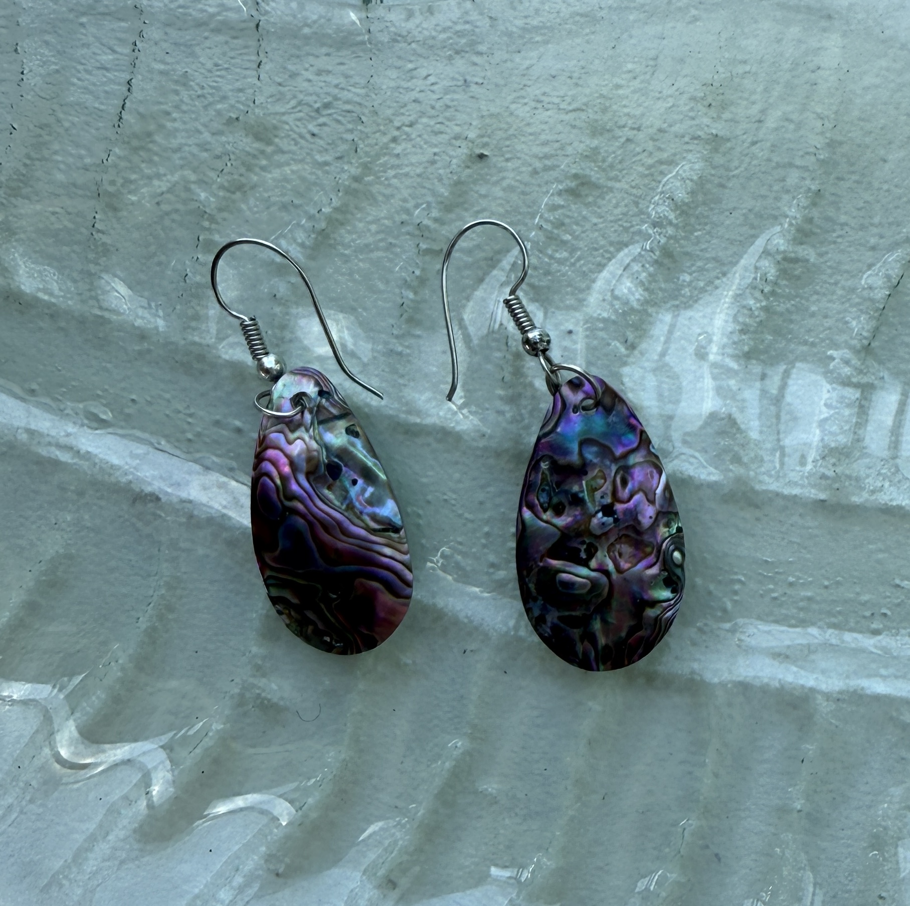Paua shell  teardrop