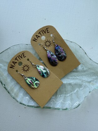 Paua shell  teardrop