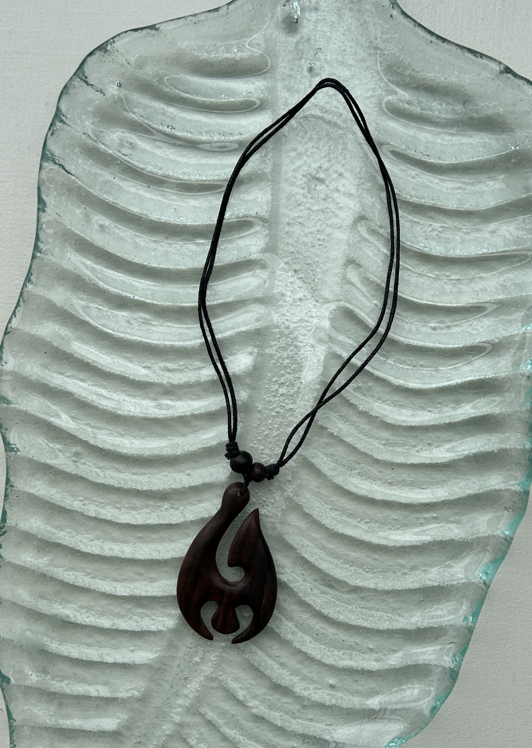 Wood Hook Necklace - smooth