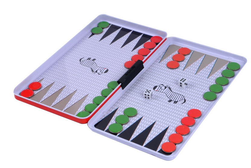 Travel Game Tin Backgammon