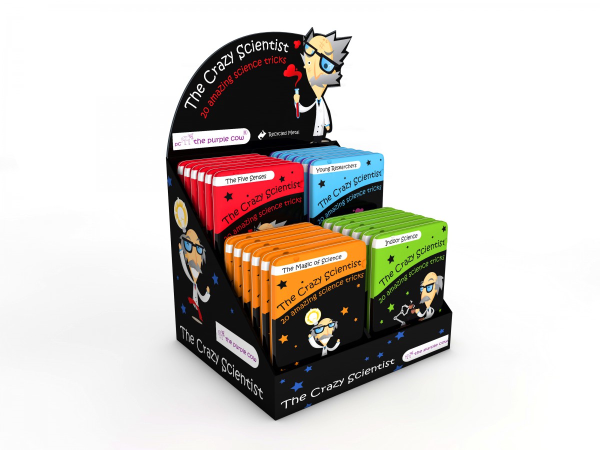 Crazy Scientist 4 tin boxed activity set Young Researchers