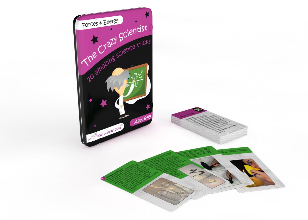 Crazy Scientist Forces and Energy Activity Cards, 20 Experiments