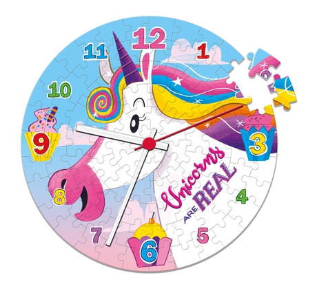 Unicorn Clock Puzzle, 96pcs