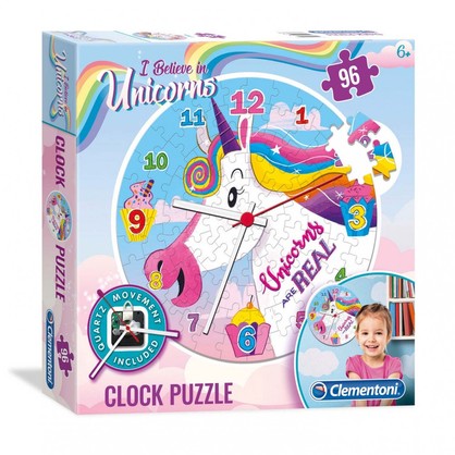Unicorn Clock Puzzle, 96pcs