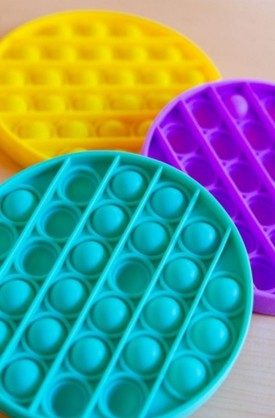 GO POP! ROUNDO - TEAL, YELLOW, PURPLE WITH DISPLAY OF 12
