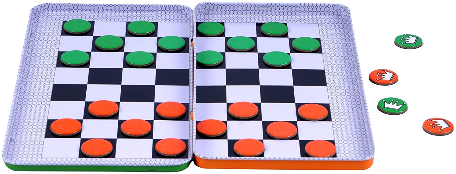 Travel Game Tin Checkers