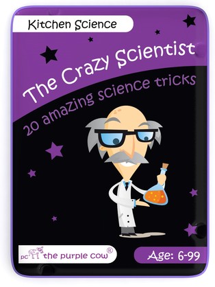 Crazy Scientist Kitchen Science Activity Cards, 20 Experiments