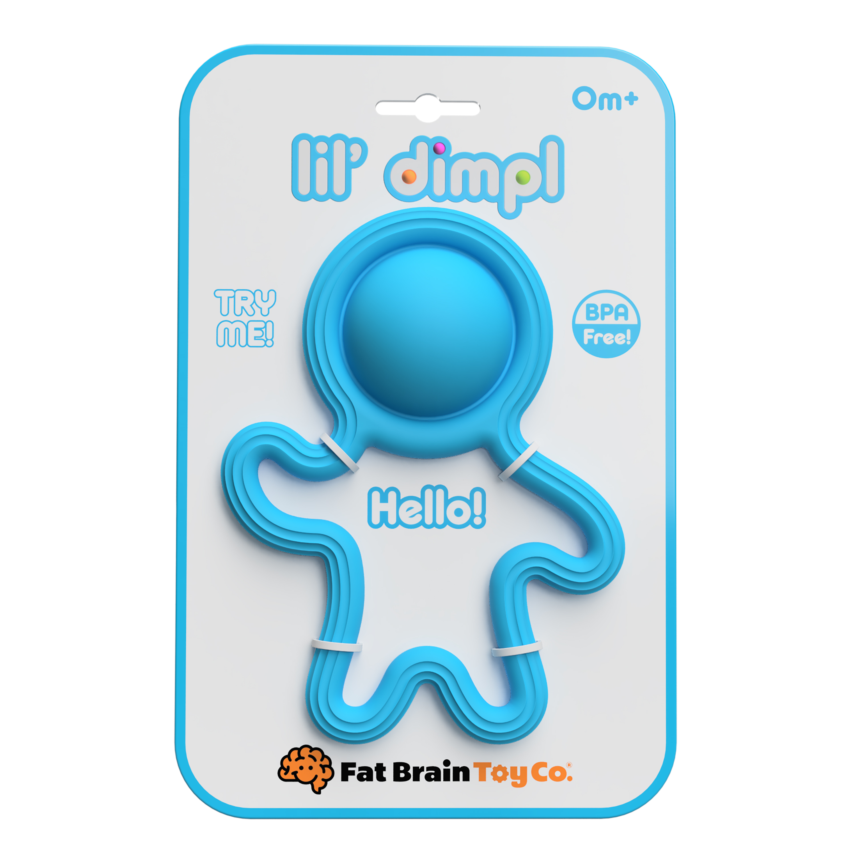 Lil Dimpl Assorted case of 12, 4 colours, Blue, Green, Pink, Orange