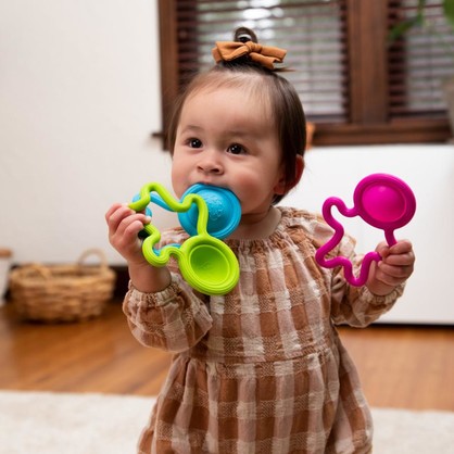 Lil Dimpl Assorted case of 12, 4 colours, Blue, Green, Pink, Orange