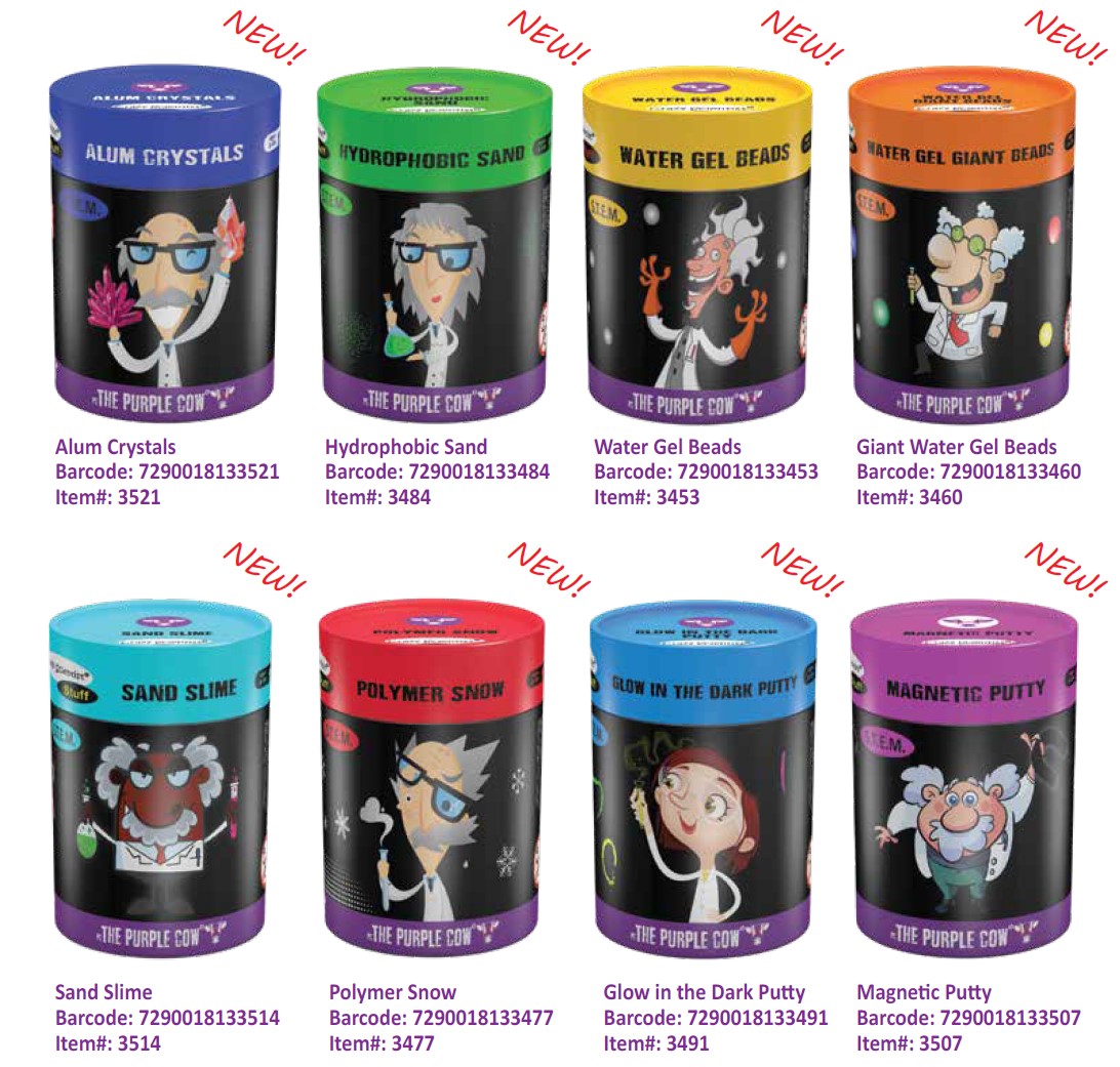 Crazy Scientist, 8 Titles, 2 each POS ($7.80 ea)