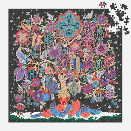 Liberty Tree of Life Christmas 500 Piece Foil Puzzle