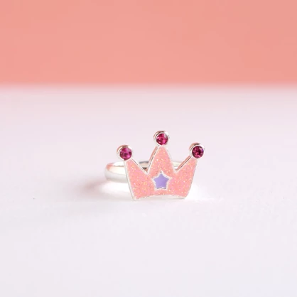 Wholesale Princess Tiara Ring in Velvet Crown Box - Logical Toys TOY RING 