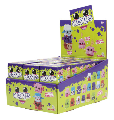 Bloxies Figurines, Series 1, (24pc display only, $4.75 each)