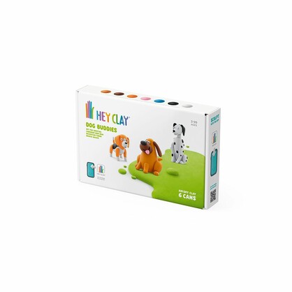 HEY CLAY - Labrador Nom Nom, Dalmatian Turbo, Beagle Walkie, Series Dog Buddies, 6 cans