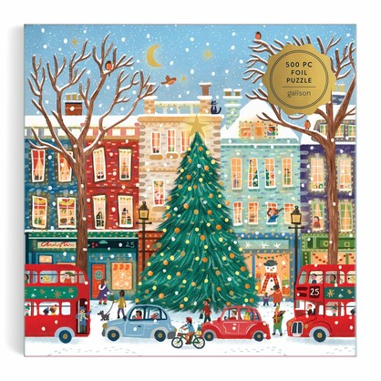 Tinsel City, 500 Piece Foil Puzzle