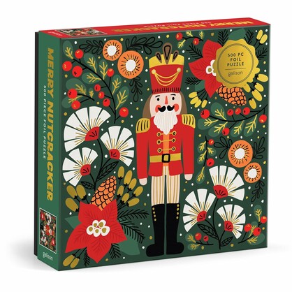 Merry Nutcracker, 500 Piece Foil Puzzle