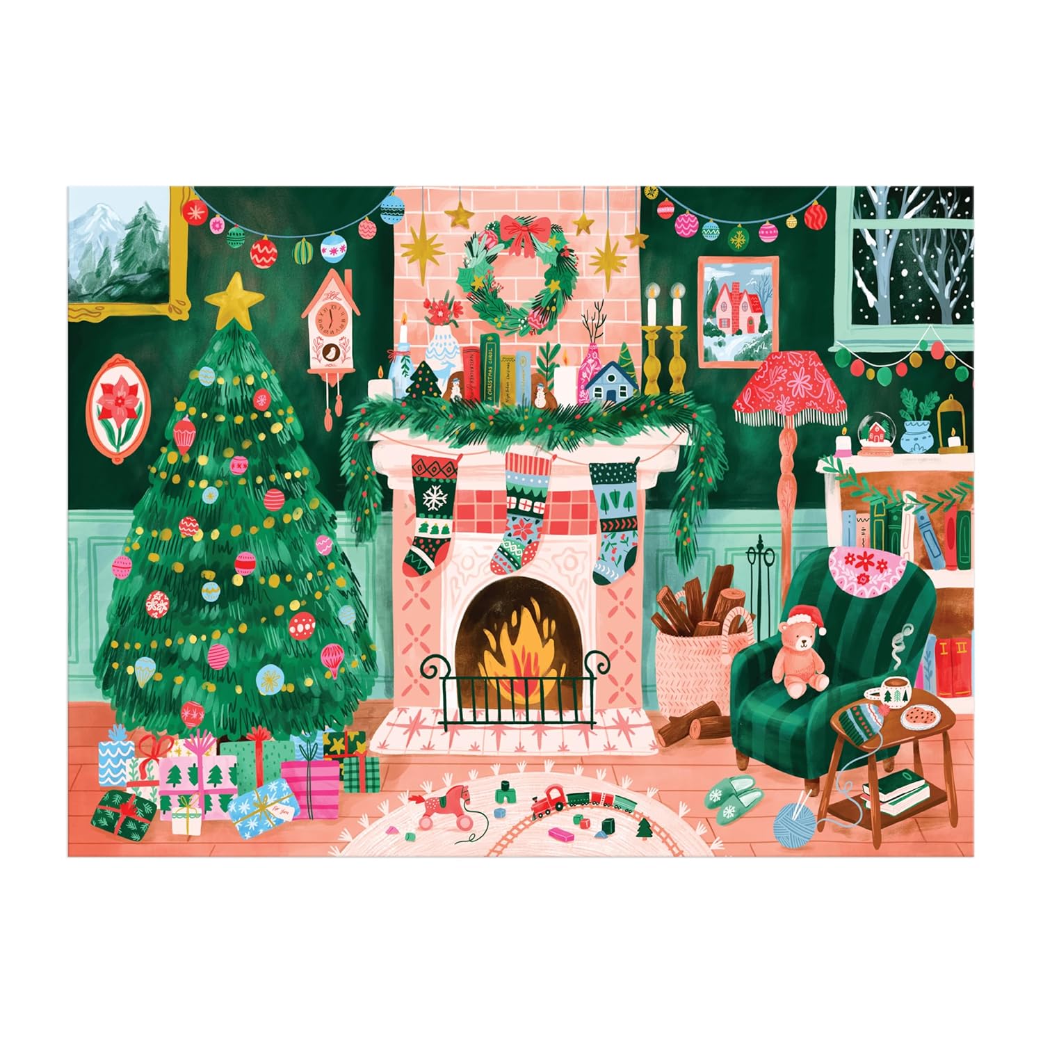 Cozy by the Fireplace, 1000 Piece Puzzle